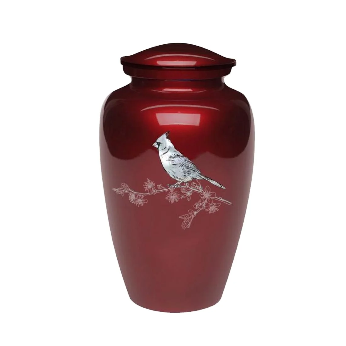 Buy Online Red Fire Cremation Urn For Adult Extra Good Quality loved Ones Coffin Supply Brass Cremation Urn At Wholesale prices