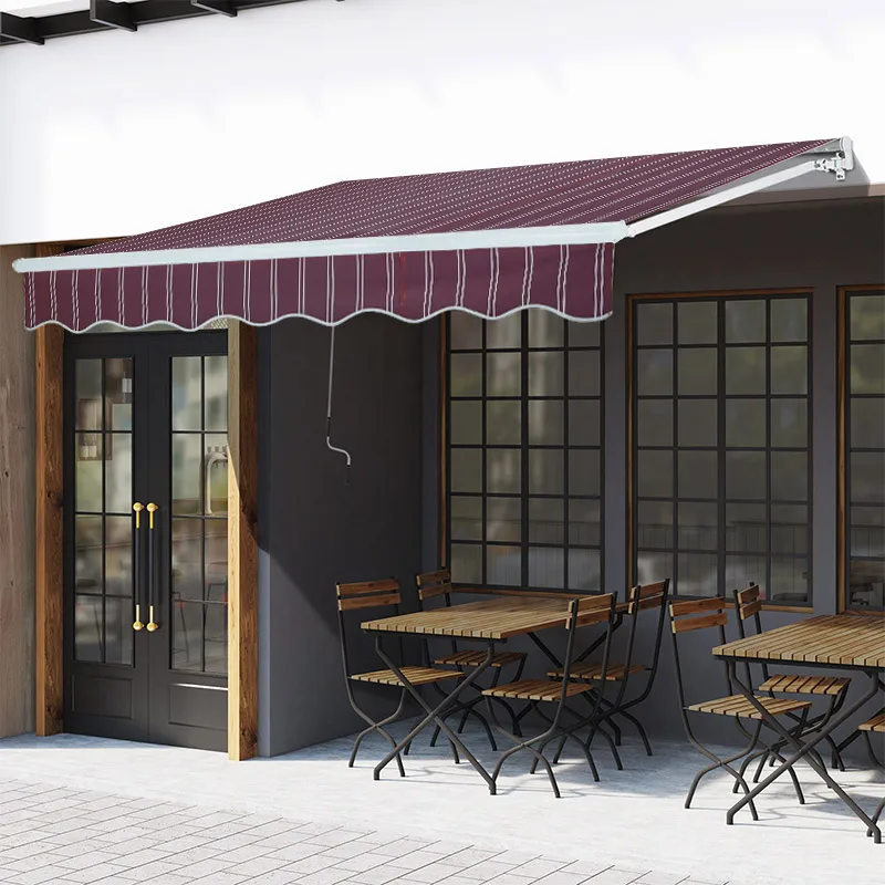 water-repellent half cassette retractable awnings commercial logo retractable awning outdoor