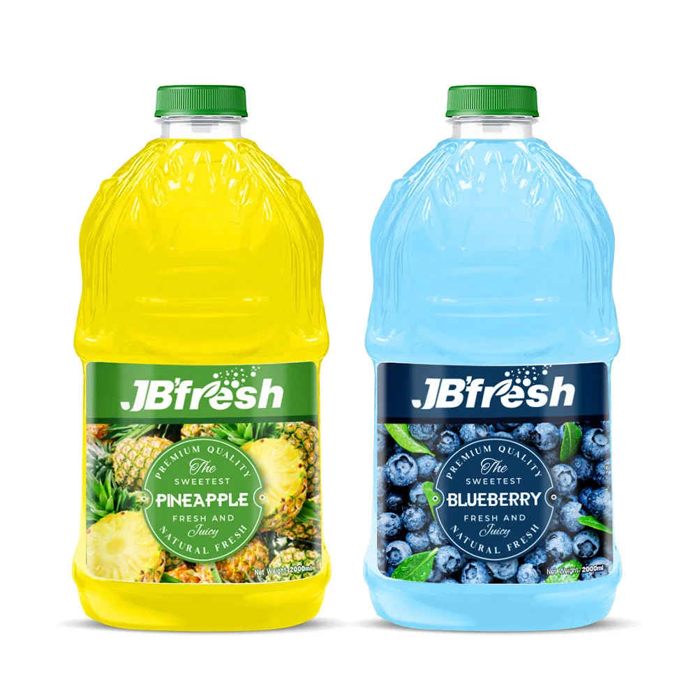 Оптовая продажа халяльный фруктовый сок 2 л бутылка для домашних животных ананас черничный напитки с различными вкусами | JBFresh jeuice Vietnam напиток