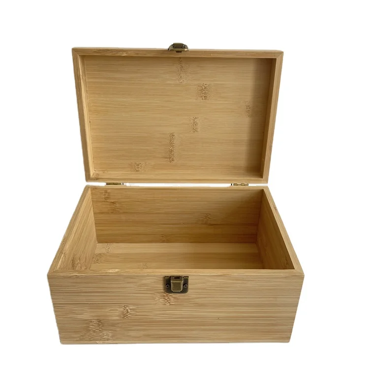 2022 New Arrival Factory Supplier Bamboo Storage Box Wholesale Custom Wood Crafts Wooden Boxes Wall Signs