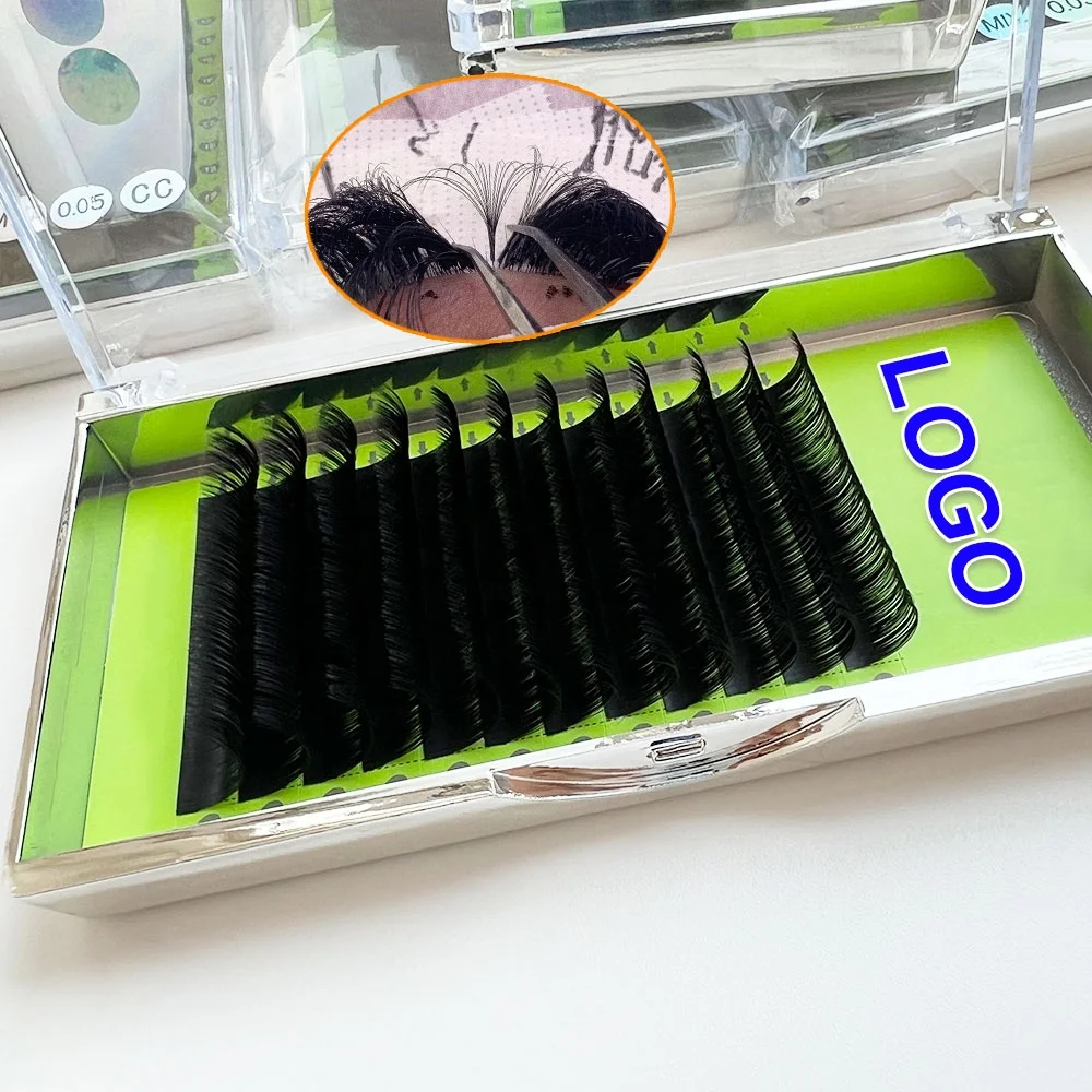 Wholesale Velvet Lashes Eyelash Extension Lash Trays Customized Loose Faux Mink Matte Lash Extensions Trays