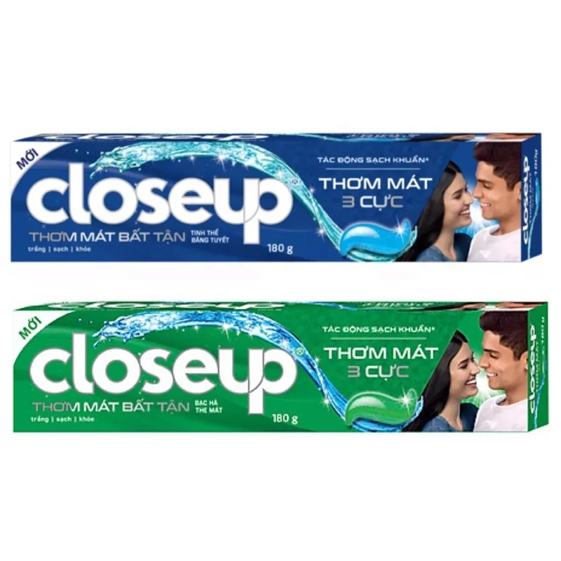Toothpaste Close Up Snow Crystal Mint with Wholesale price from Vietnam 140g x 60 boxes/carton