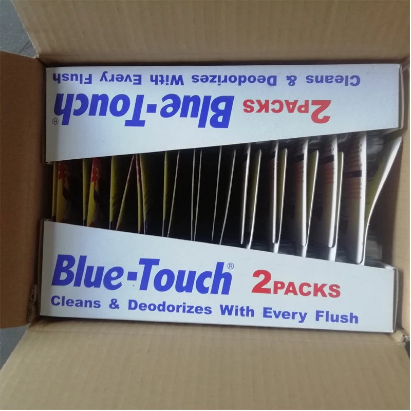 Blue Disposable Toilet Bowl Cleaning Tablets Auto Flush Urinal Deodorizers