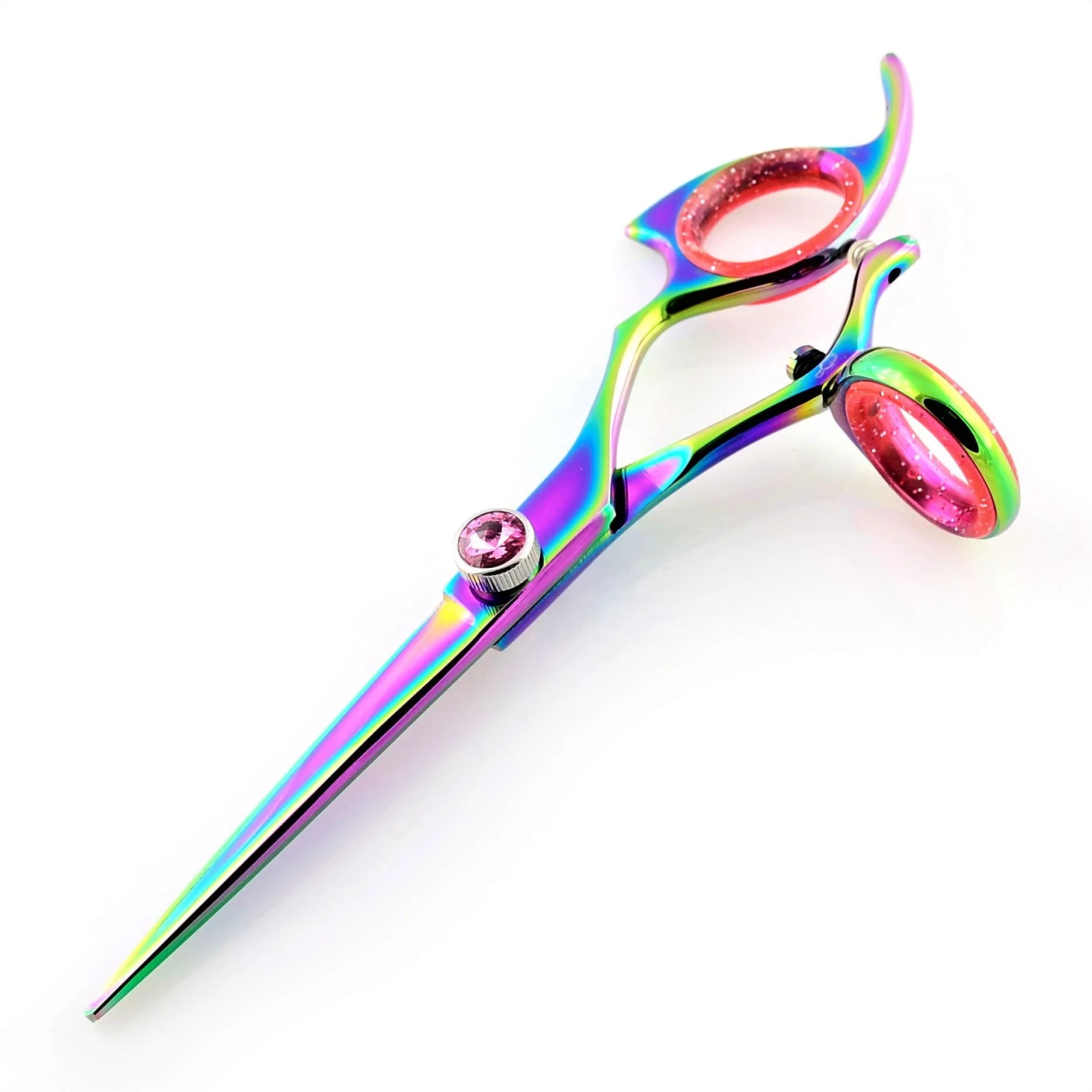 Swivel Thumb Hair Scissors Hair Cutting Shears With Customization Razor Sharp Blades Multi Plasma Coated Salon Barber Shears