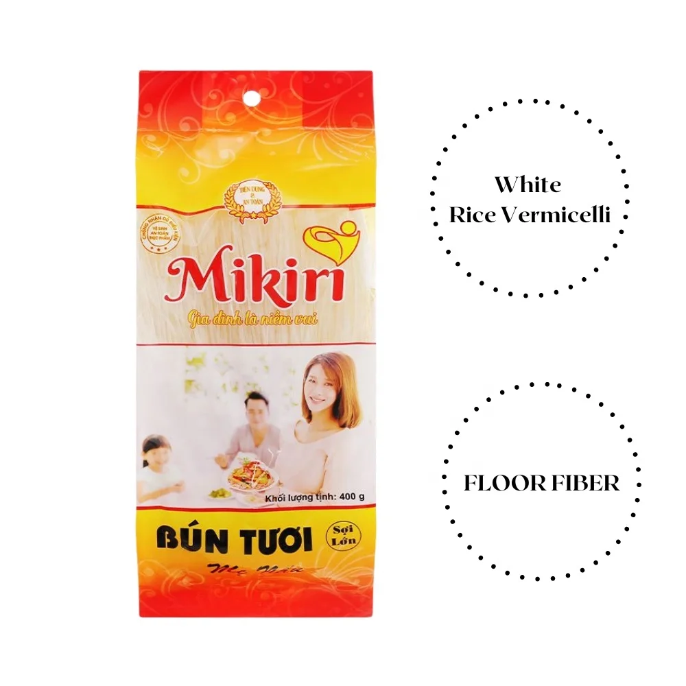 [Top Quality Product] Rice Noodles 400 gram Ingredient Rice Flour 95% Water Cooking 7-10 minutes Eat with Soup, Food Chewy Taste