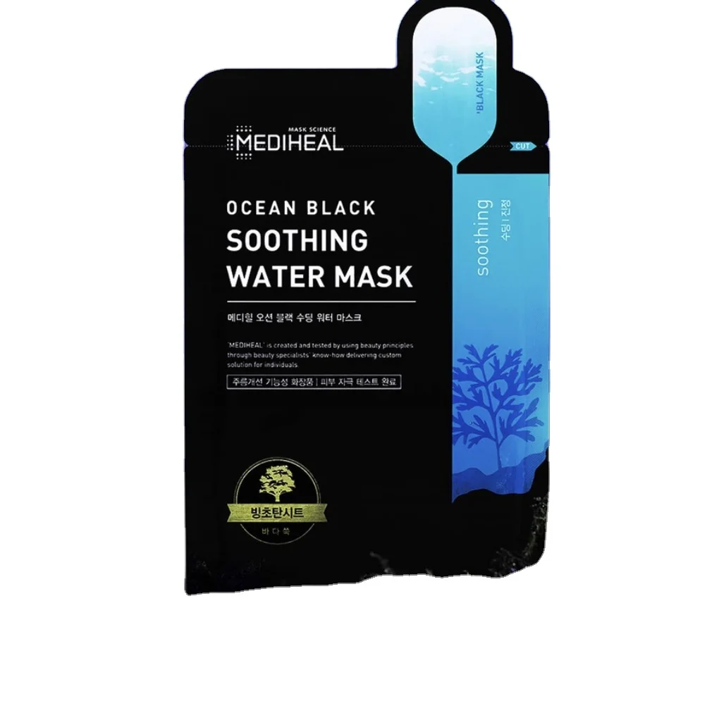 Маска для лица MEDIHEAL Ocean Black 5 листов 25 мл на основе коллагена