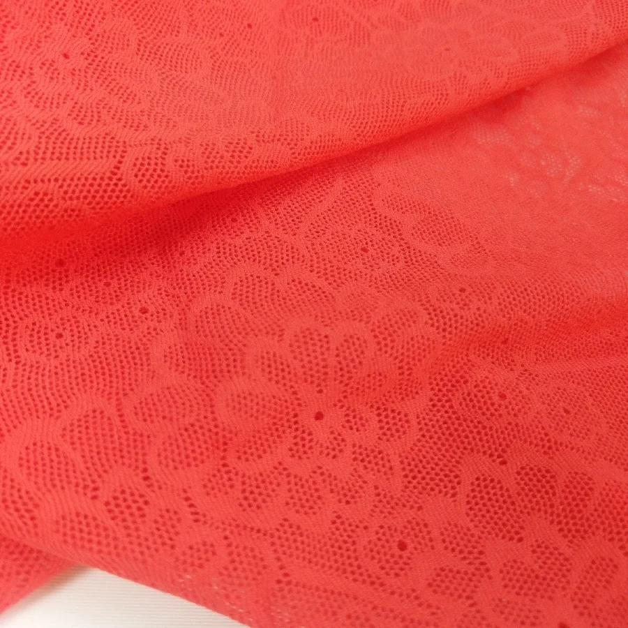 New design jacquard underwear nylon spandex knitting mesh stretch bra lingerie fabric #MG-1018