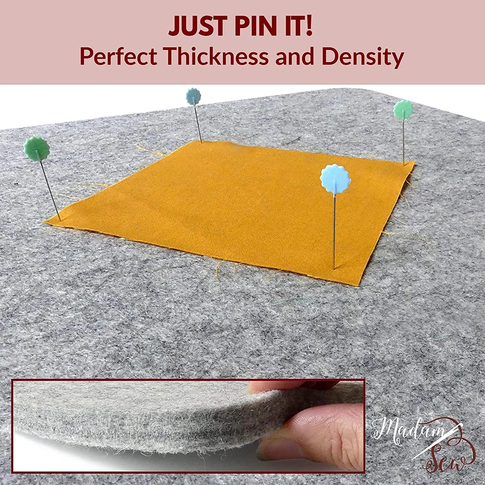Upin 17x24in Wool Ironing Mat for Quilters Pressing Table Crafting Quilt Ironing Pad