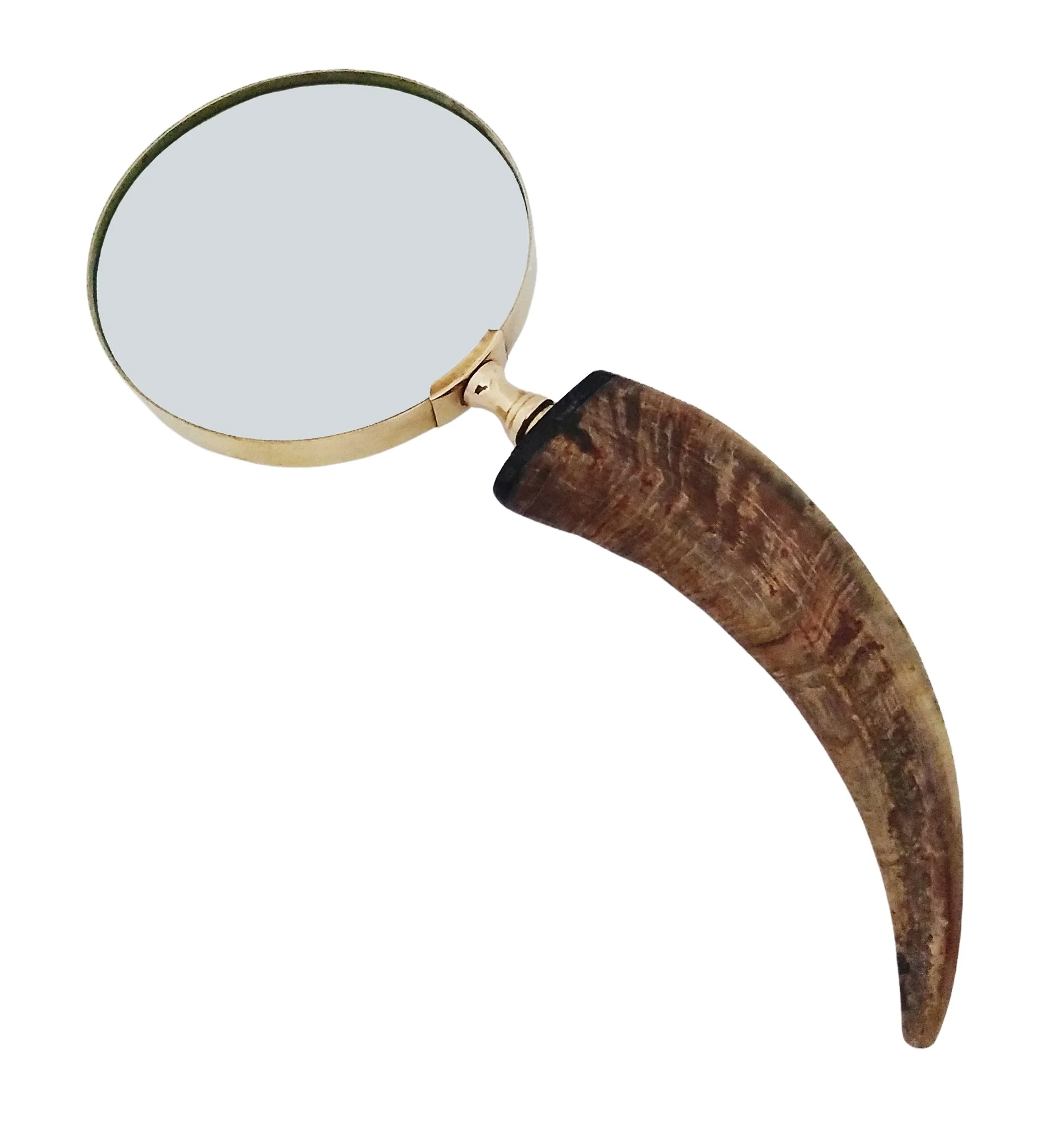 Direct Mfg Co. Buffalo Horn Рукоятка увеличительное стекло Коллекционная Портативная оптическая лупа для чтения настольного использования