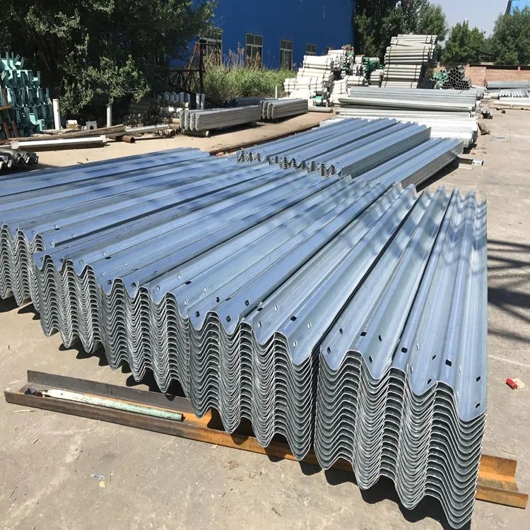 Traffic Guard Rail Highway High Speed Barrier High Speed Crash Barrier Highway Guardrail Galvanized Steel W Beam Road Guardrail