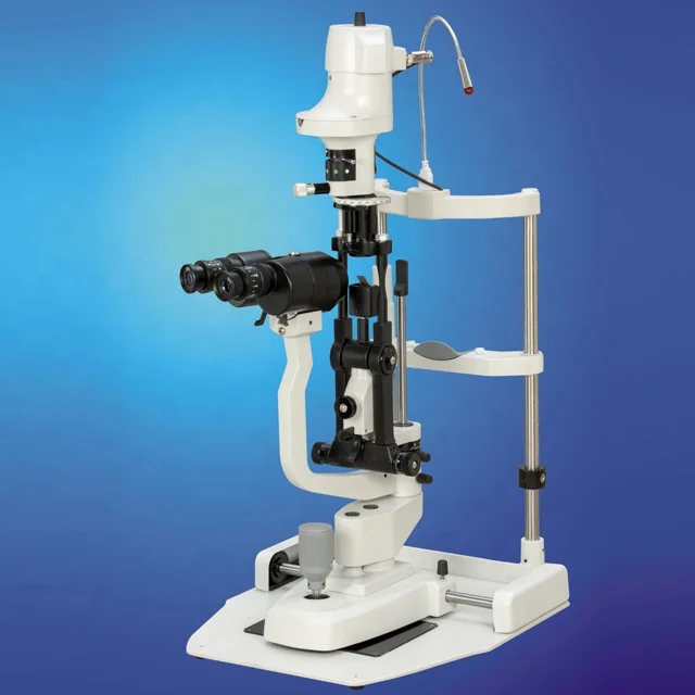 Ocular Slit Lamp with 2, 3, 5 Step Magnification and Camera Adapter Durable Metal and Plastic Material