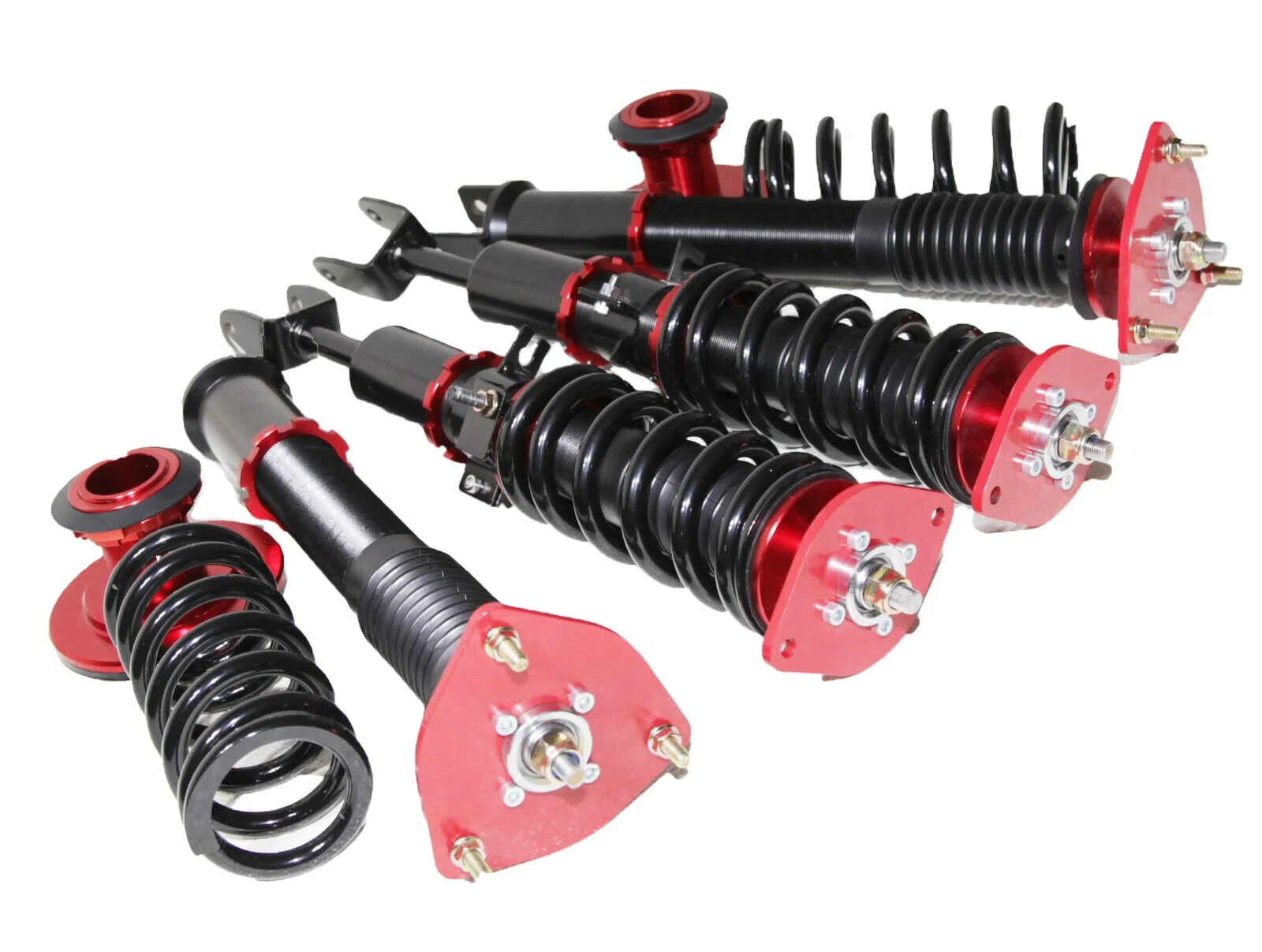 For 2003-2008 Nis*an 350Z Base Coupe 2D EMUSA Full Coilover Suspension RED