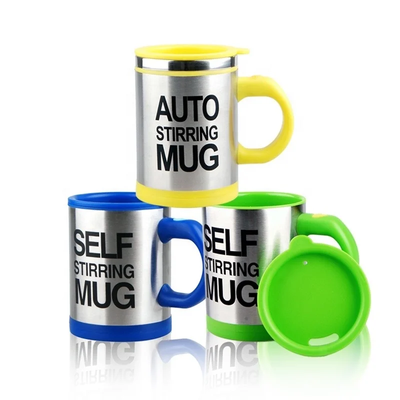 Double Stainless Steel Automatic Magnetic Stirring Mug 400ML Auto Coffee and Milk Mixing Cup Lazy Smart Auto Shaker Cup