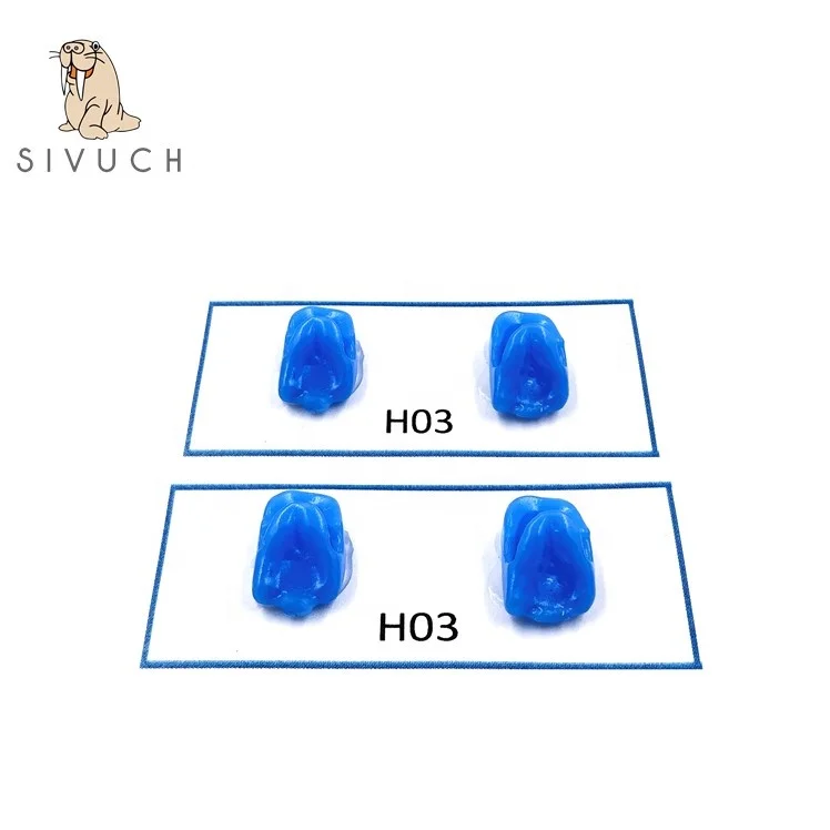 Blue tooth shape sprue wax dental