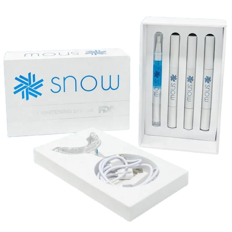 2021 OEM Private Logo Beautiful Smile USB UV 3*2ml HP/ Cp/ Effective Custom LED Light Teeth Whitening Kit