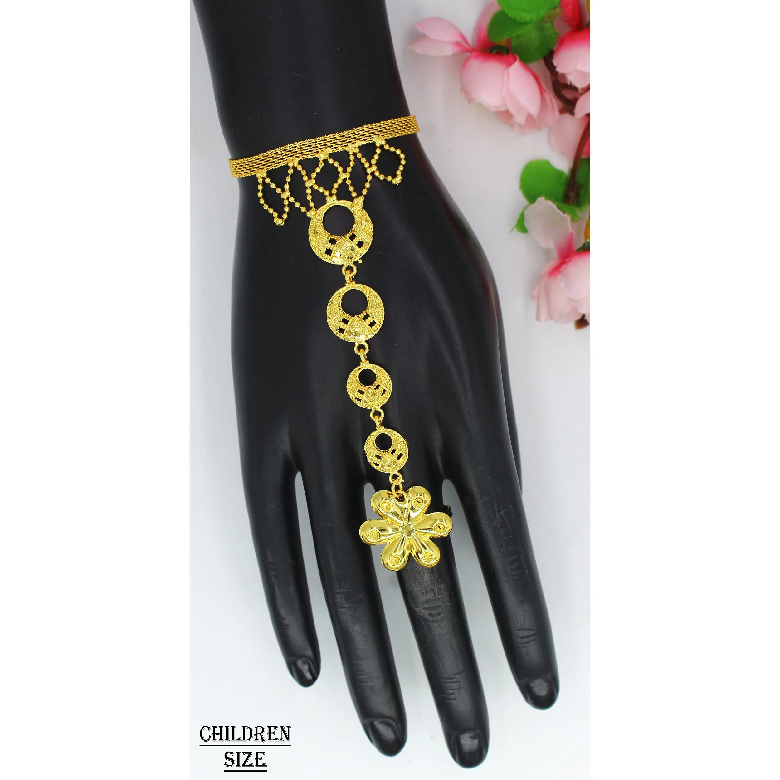 bracelet Jewelry  wholesale price women baby jewellery dubai indian gold plated kids brass material dubai jewelry indian