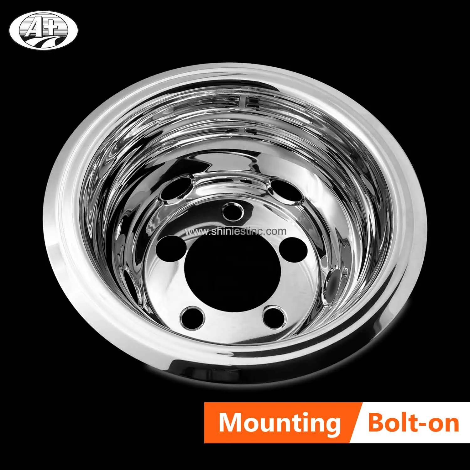 JP 16 X 5.5 T304 Stainless Steel Wheel Cover Set For Mitsubishi-Fuso Canter 413 2013~up ( (With 41mm Nut Cover)_60016A-38MM