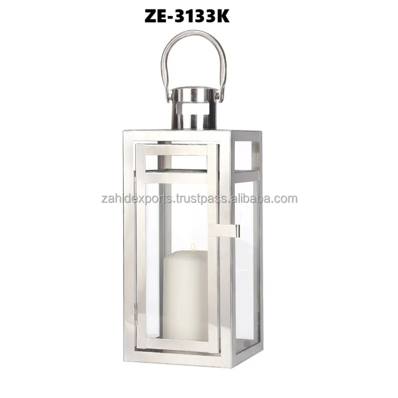 Metal lanterns for outdoor decor Hanging metal lanterns with chains Metal lanterns for wholesale export Zahid Exports