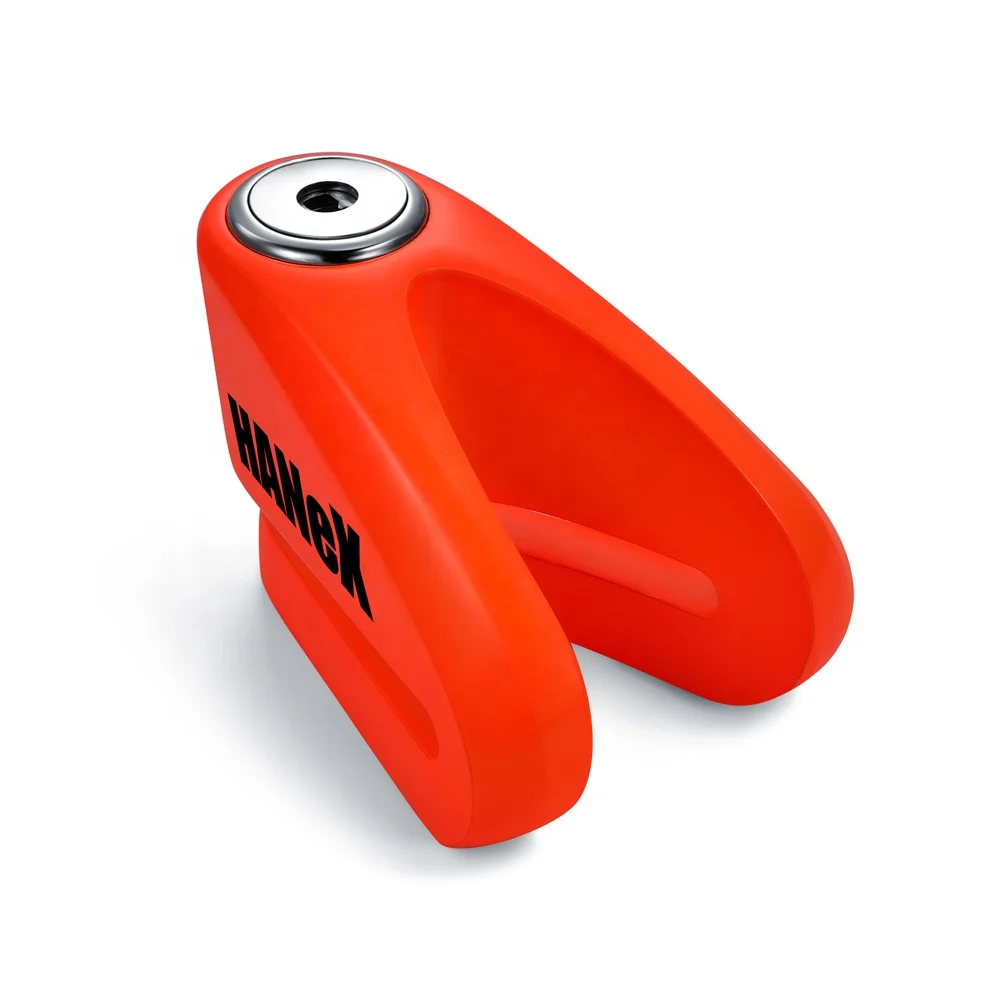 Дисковый замок с двойным механизмом блокировки, защита от кражи, для мотоцикла, замок с нажимным штифтом 14 мм