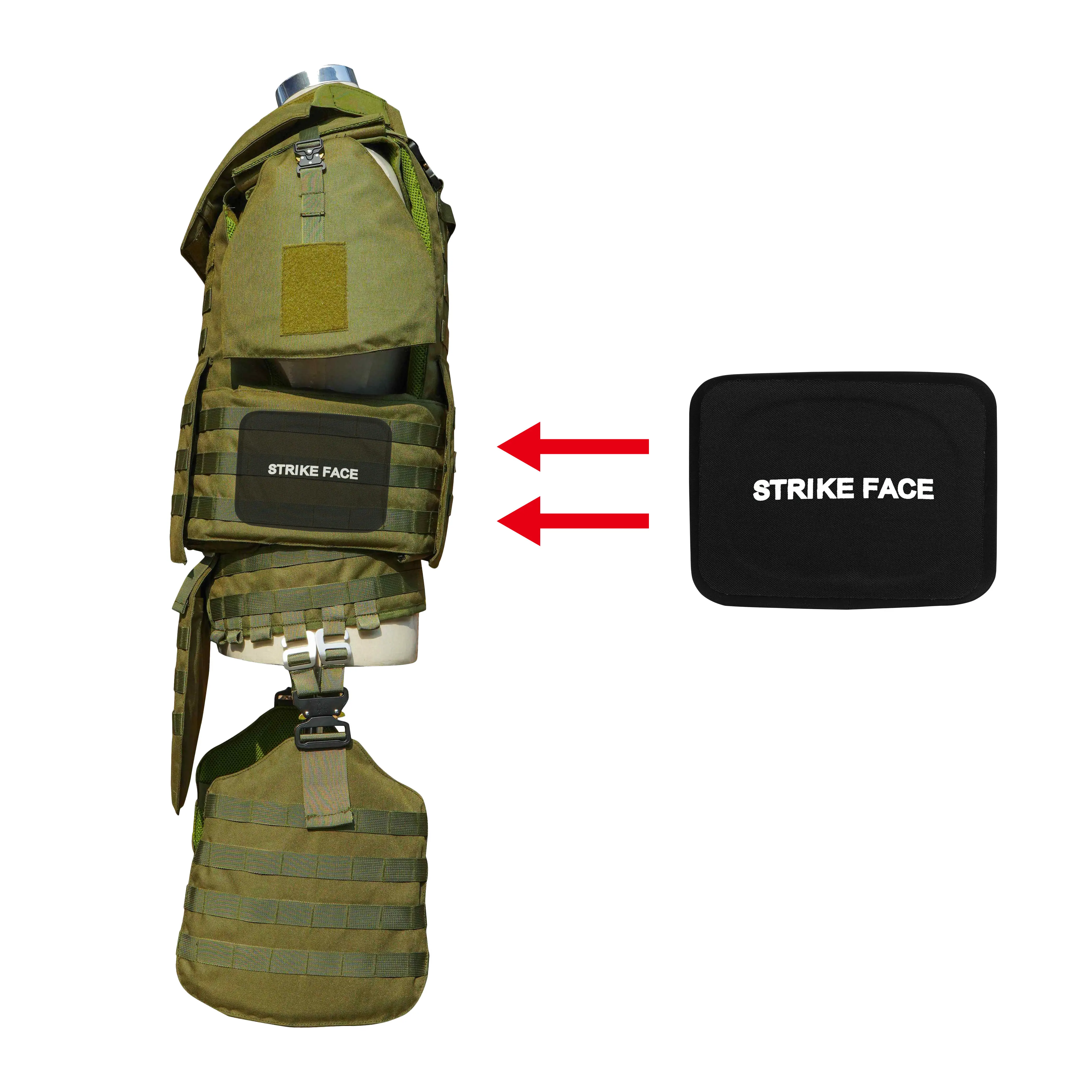 Oem Tactical  Security Custom Full Body Mesh Vest With Molle System Camouflage Quick Release Plate Carrier Vest With Soft Plate