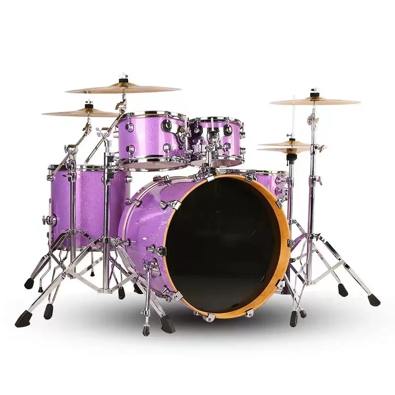 Jazz drum set 5 drums 4 cymbals children Adult beginners Musical Percussion Instruments
