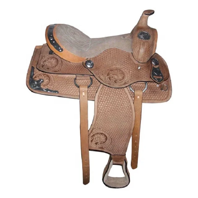 Synthetic Western Horse Saddle Leather Detailed