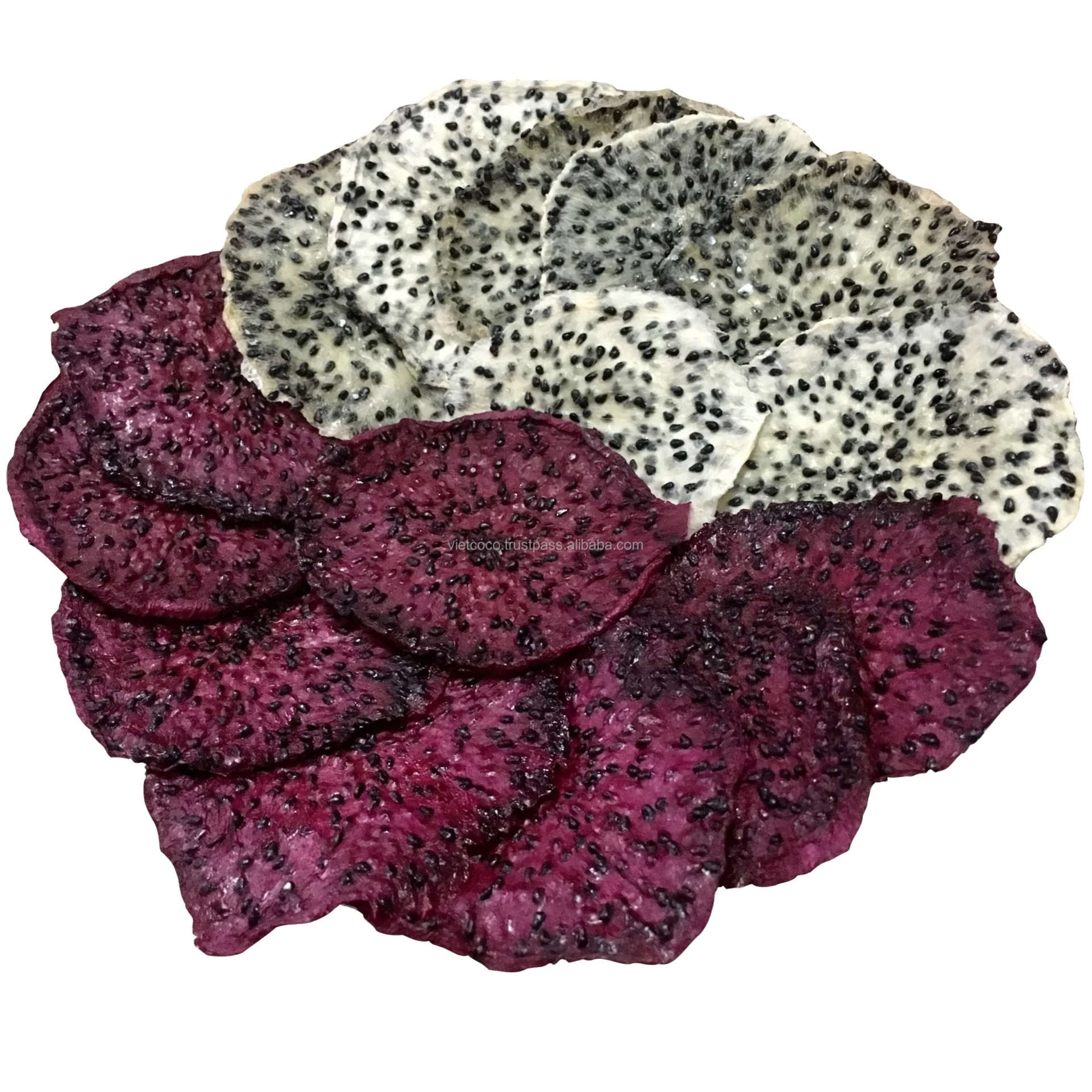 Sliced Soft Dried Red Dragon Fruit Retail Bulk Packing Design Bag OEM In Vietnam