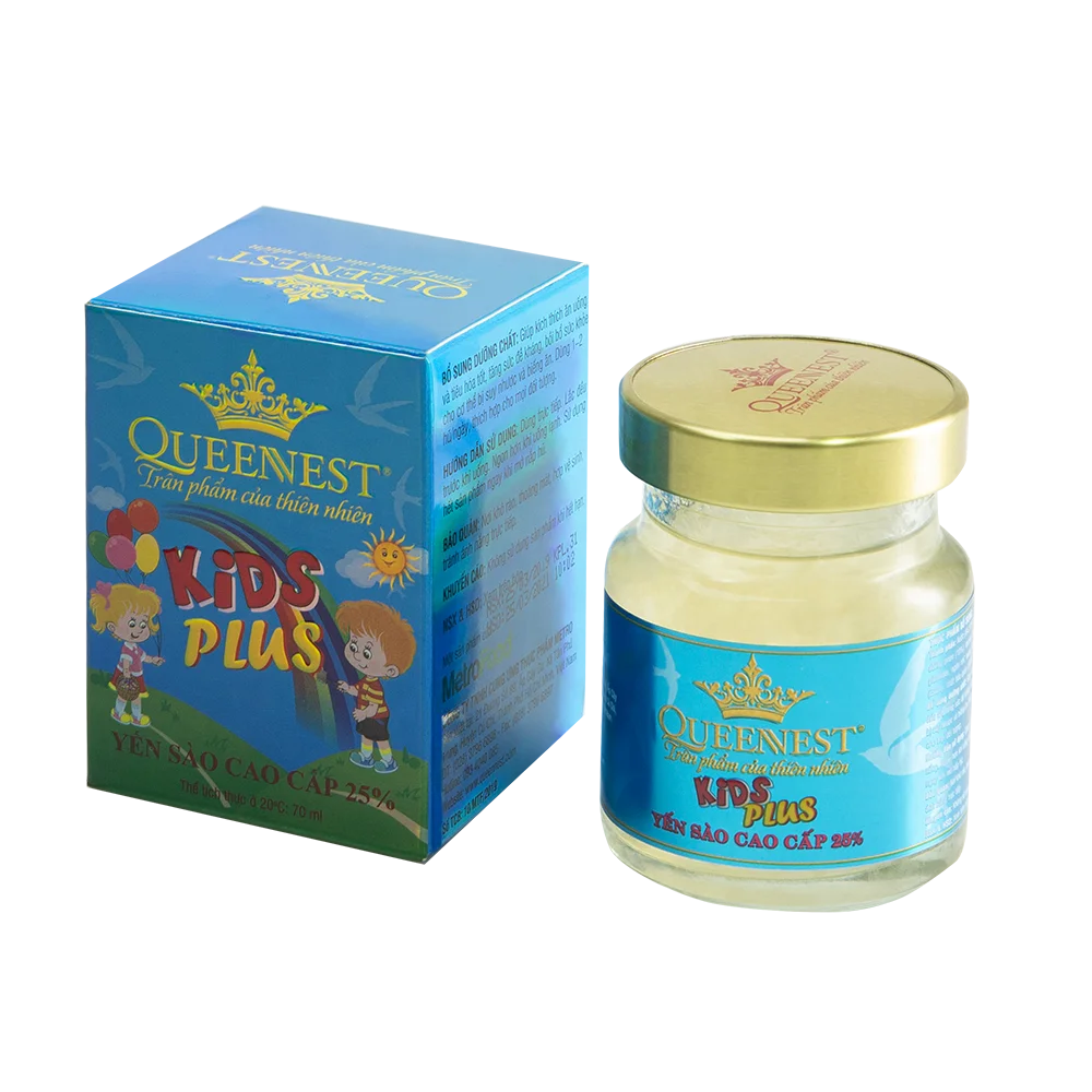 QUEENNEST, подлинное качество премиум, птичье гнездо Дети плюс 25% (банка 70 мл) из Вьетнама
