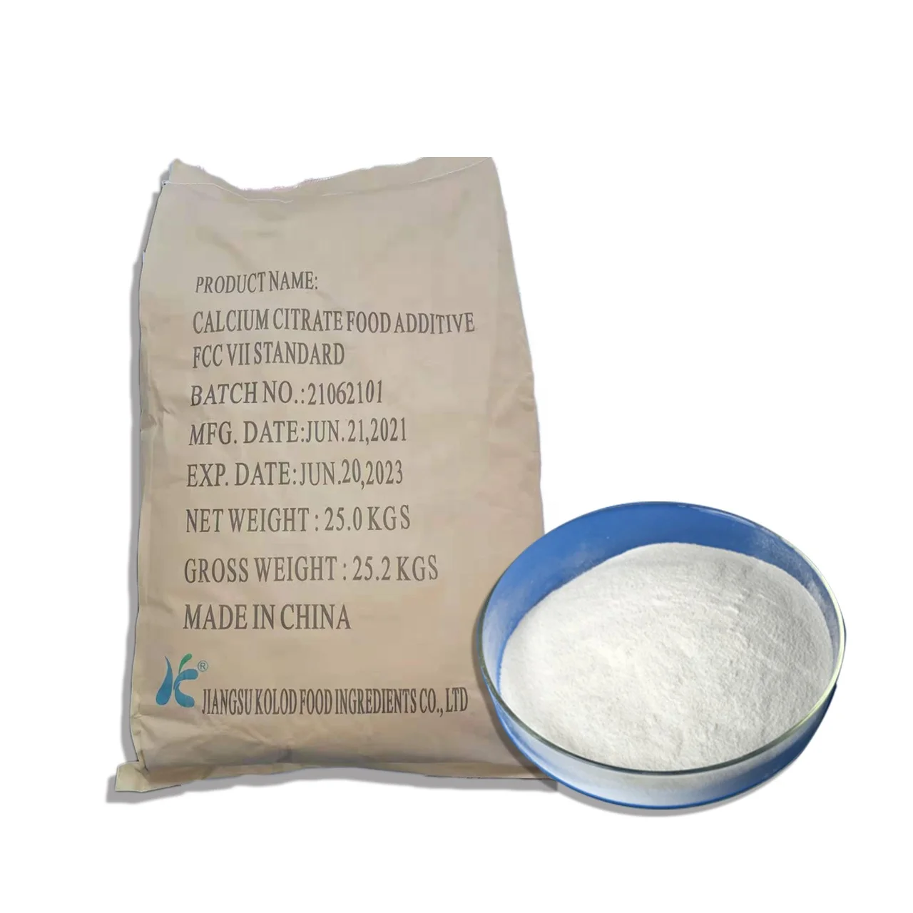 Manufacturer direct supply food grade calcium citrate CAS 5785-44-4