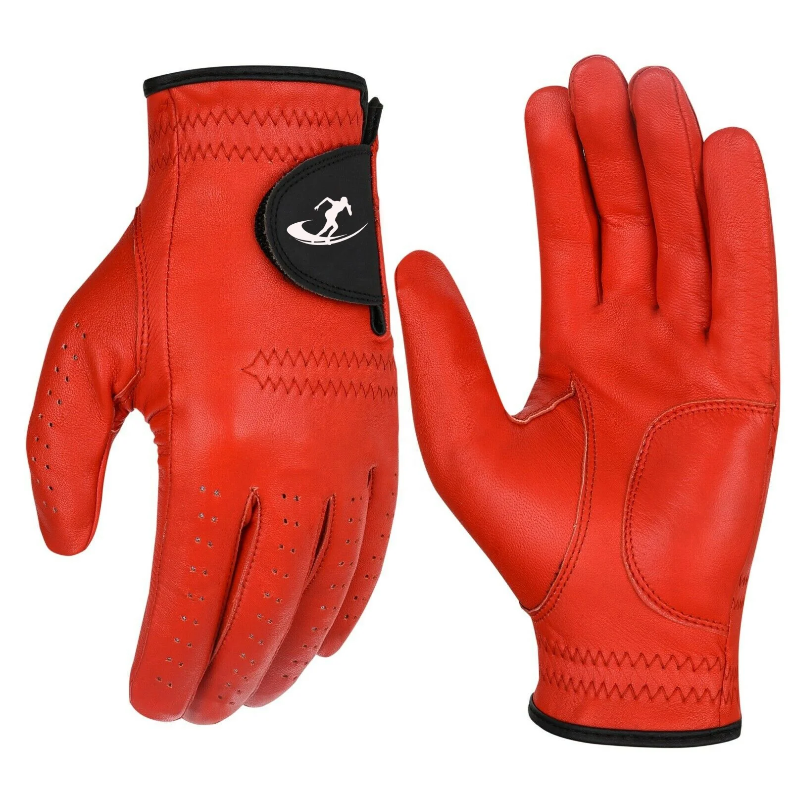 Wholesale Cabretta Leather Golf Gloves Adults Custom Printed Embroidered Logo OEM/ODM Services Low Price Durable Easy Grip Bulk