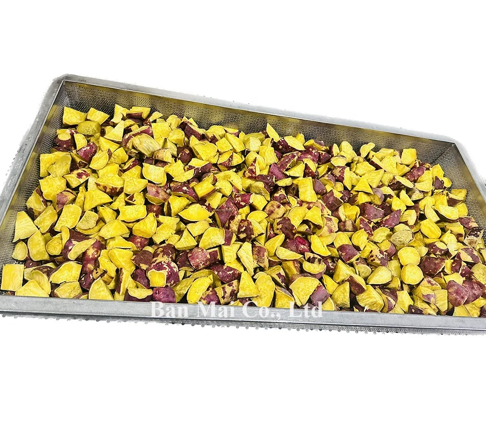 IQF Frozn OEM STEAMED SWEET POTATO OF HIGH QUALITY FROM VIETNAM