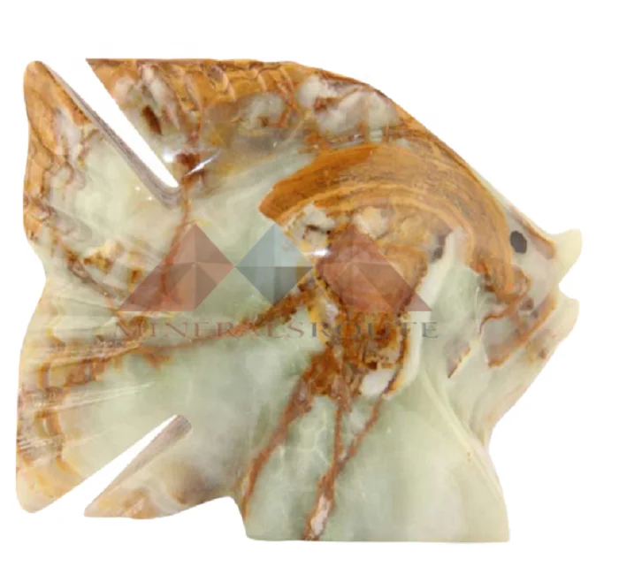 High Quality Green Onyx Fish for house decoration and gift purpose ISO 9001 and ISO 22000 certified company origin pakistan