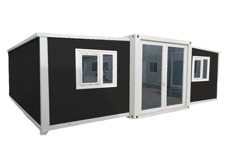 20 or 40ft expandable folding container house customized  steel prefab house office mobile Folding luxury prefabricated house