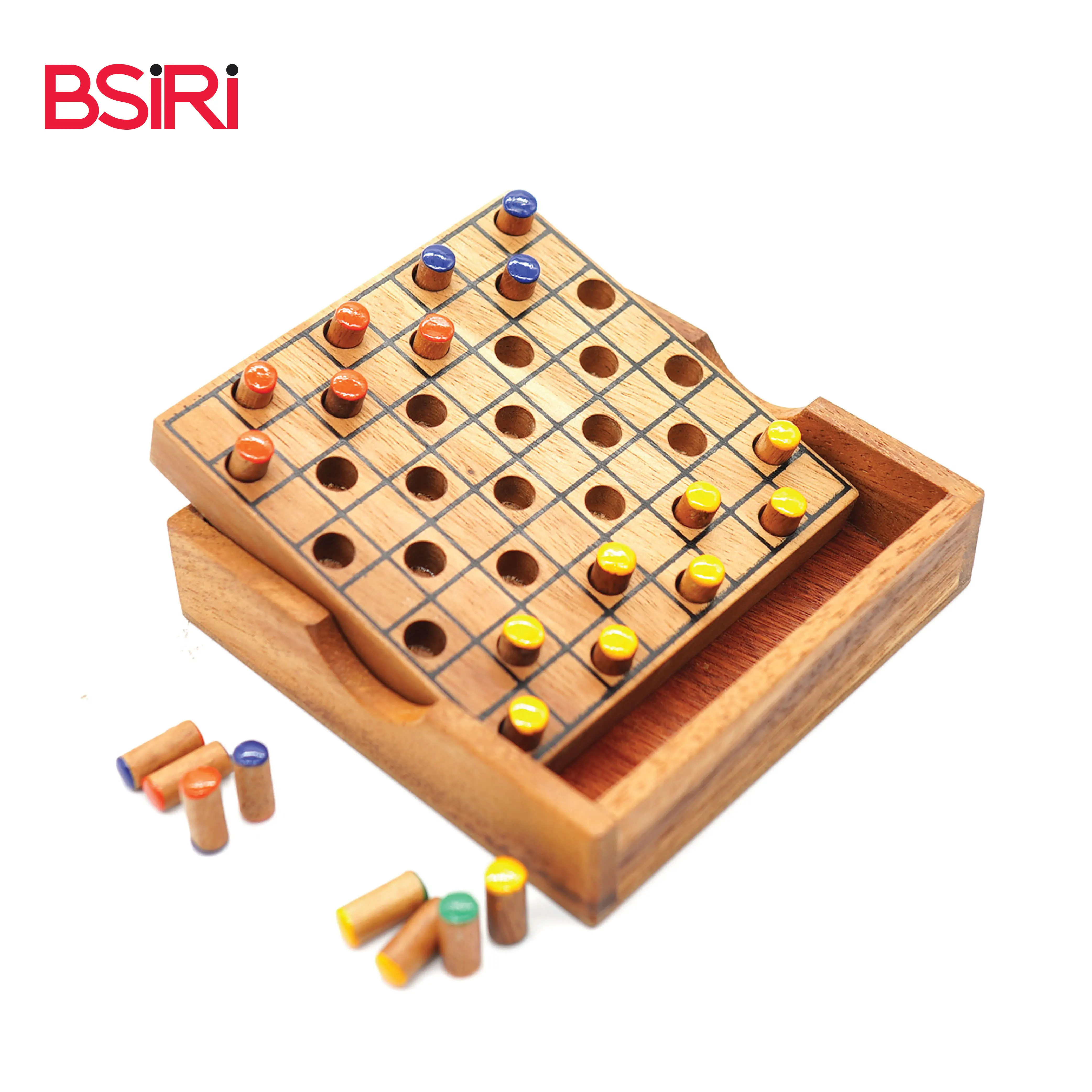 High Quality Checkers-Colored (M Size) Educational Toys for Kids 2023 Best Selling Wood Crafts from Thailand
