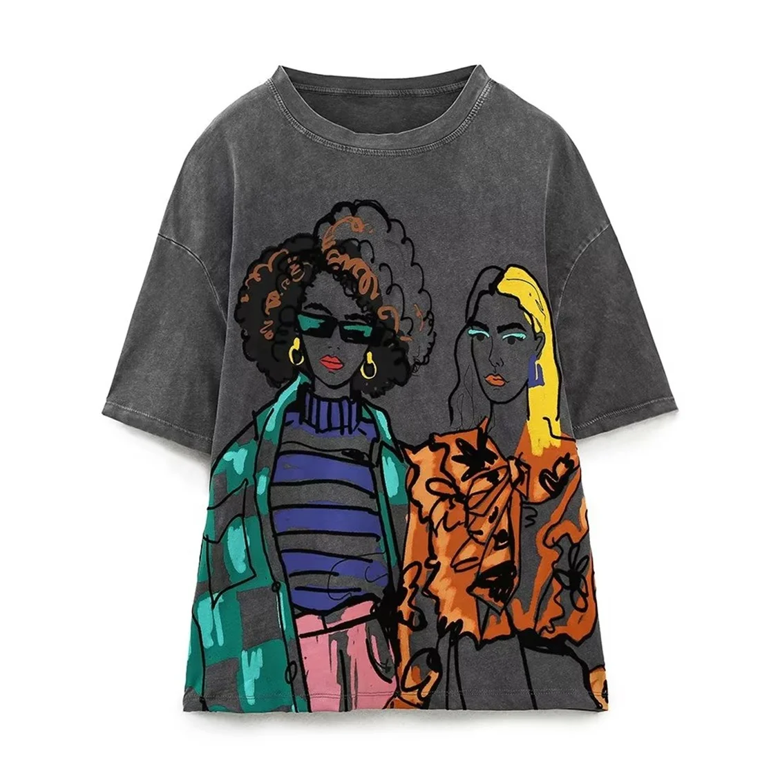 High Quality 100% Cotton Brand Print New Design Trendy Element T Shirts
