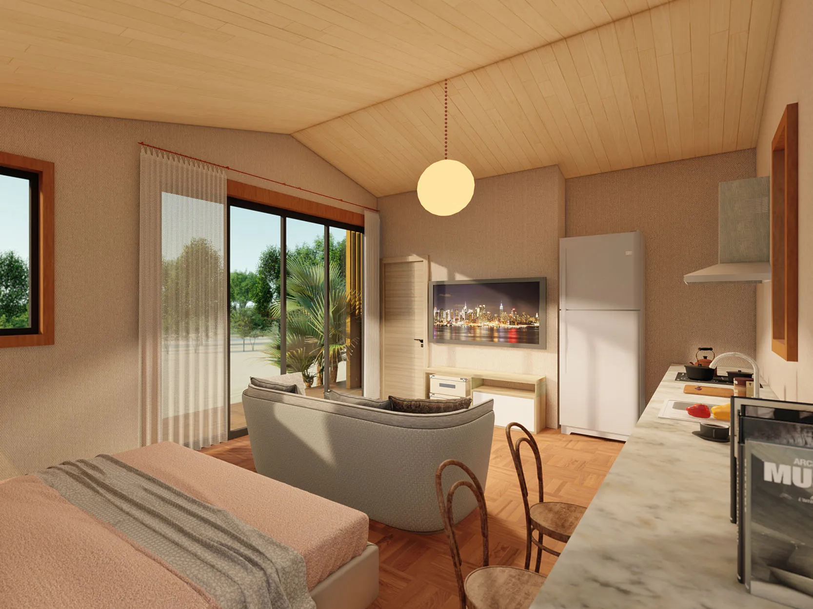 Quacent Tiny House Garden Office Luxury Prefab Wooden House Customized Tiny Villa Prefabricated High Quality Container Home