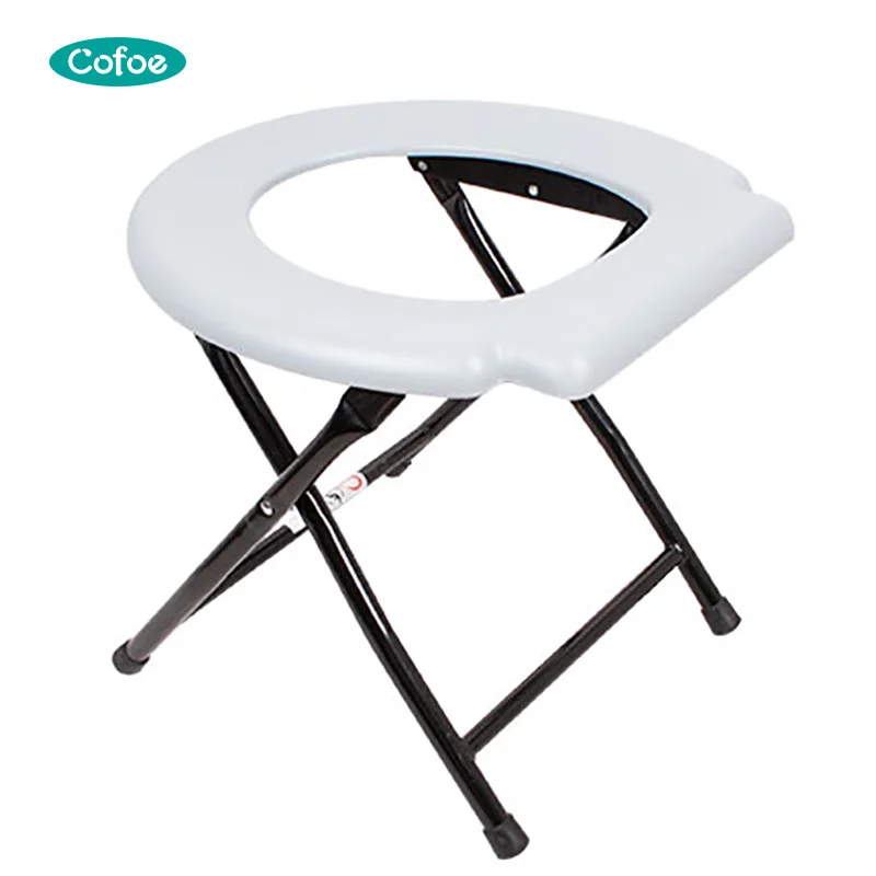 Toilet Chair / Shower Chair / Bath Chair With Wheels Travel Potty Chair Toilet Foldable