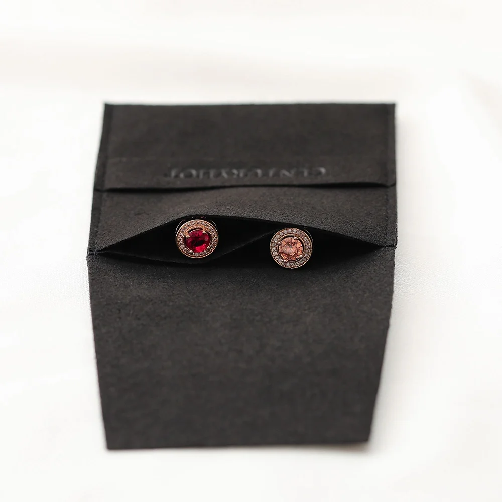 Custom  Black  Microfiber Jewelry Pouch Jewelry Envelope Pouches Bag, Earrings Rings Bracelet Packaging  Bag With  Logo