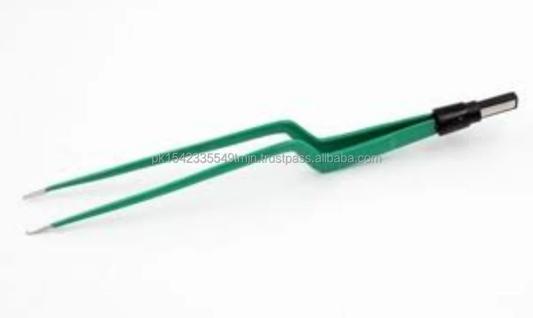 Bayonet Bipolar Forceps Cored For Electro surgical Unit Or Diathermy With Cabel