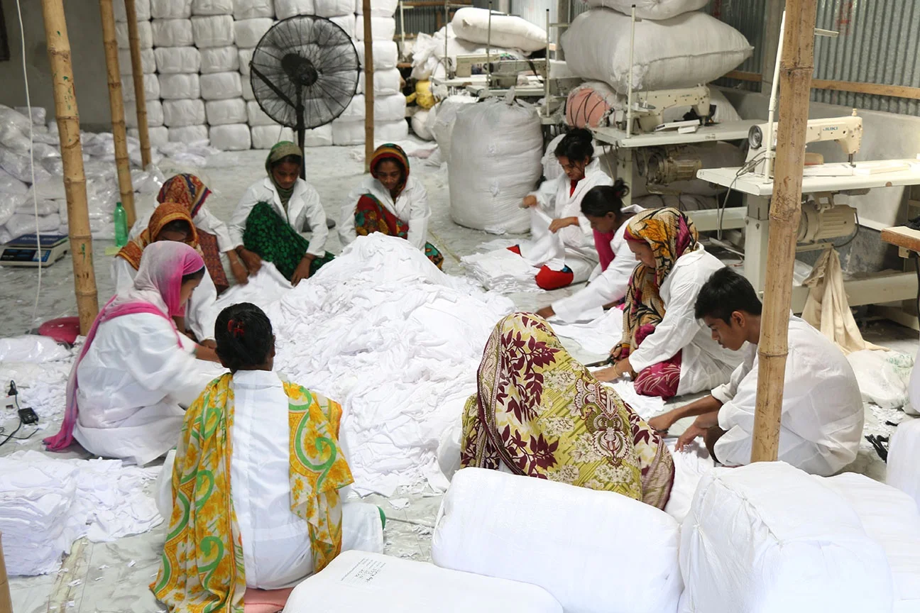 Высококачественные белые тряпки для стежки