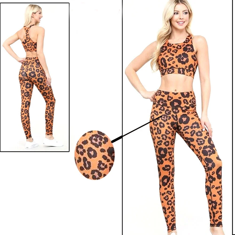 Summer New women Fitness Sports sexy Bra and Pants two piece sets Sportswear Leggings seamless Yoga Set Sublimated Yoga Set