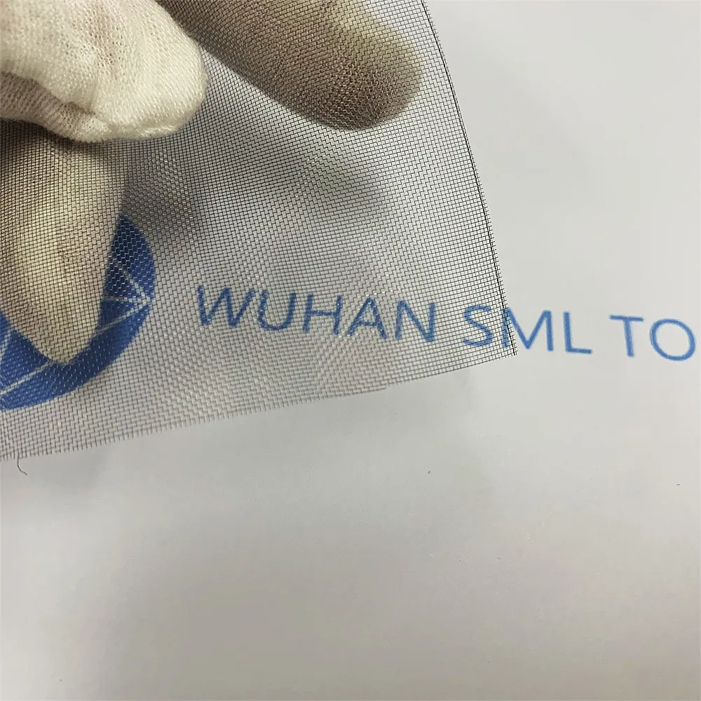 SML Customized 1- 200 Mesh Pure Tungsten Molybdenum Niobium Tantalum Nickel Titanium Cobalt Woven Wire Mesh