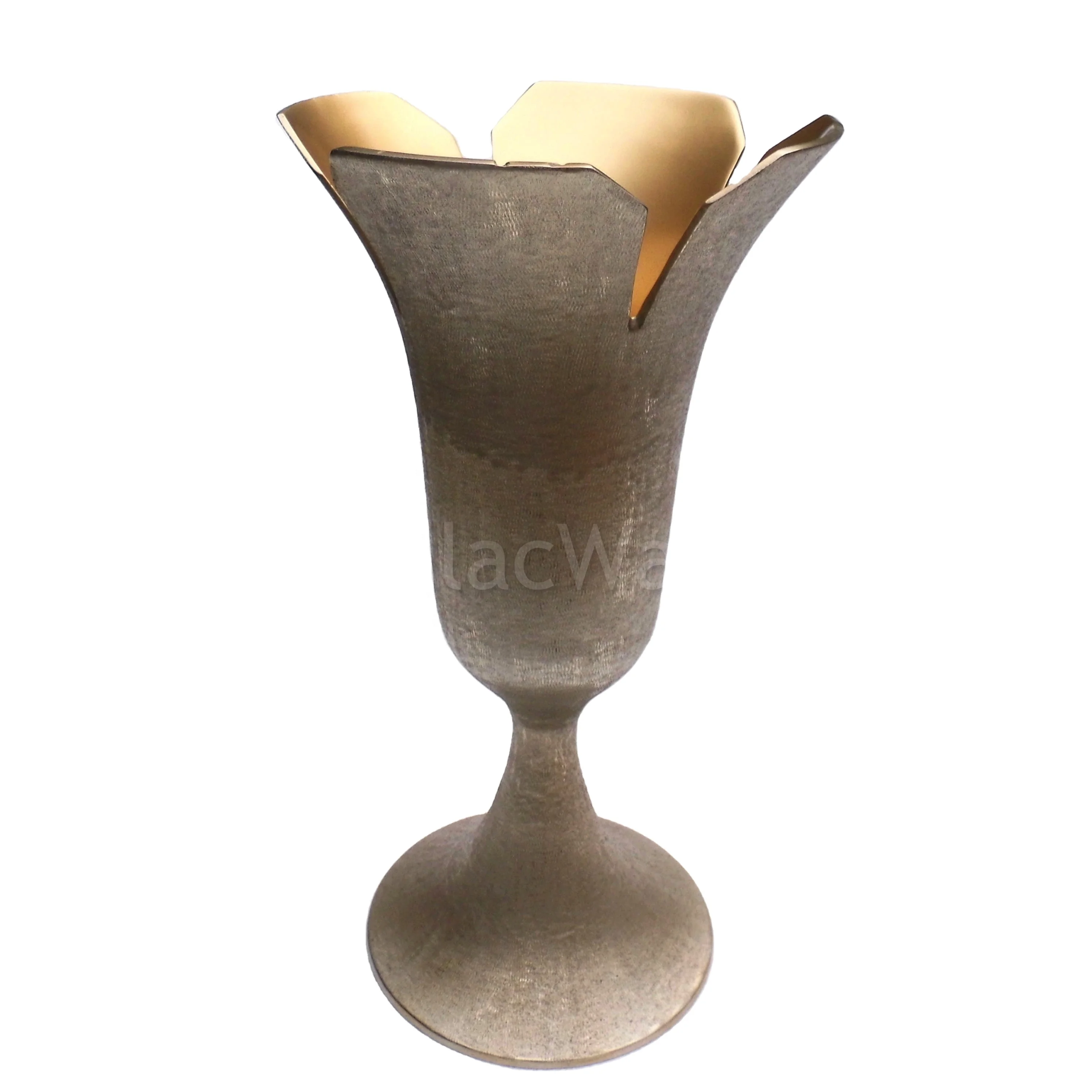 Hot sale handmade vase designs home decoration mirror finishing  recycled aluminum vase