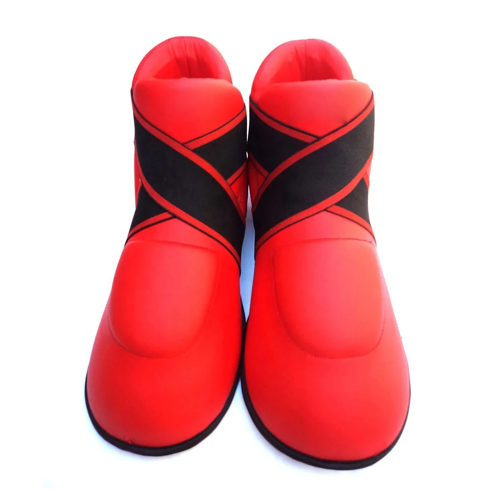 High Quality Customized MMA KARATE Shoes  Foot Guard for Kids Muay Thai Shoes Kick Pads