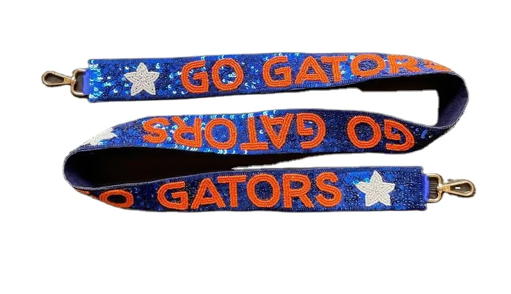 Handcrafted GO TIGERS multi beaded bag strap belt unique team spirit Accessory shoulder & crossbody bags perfect for Game Day