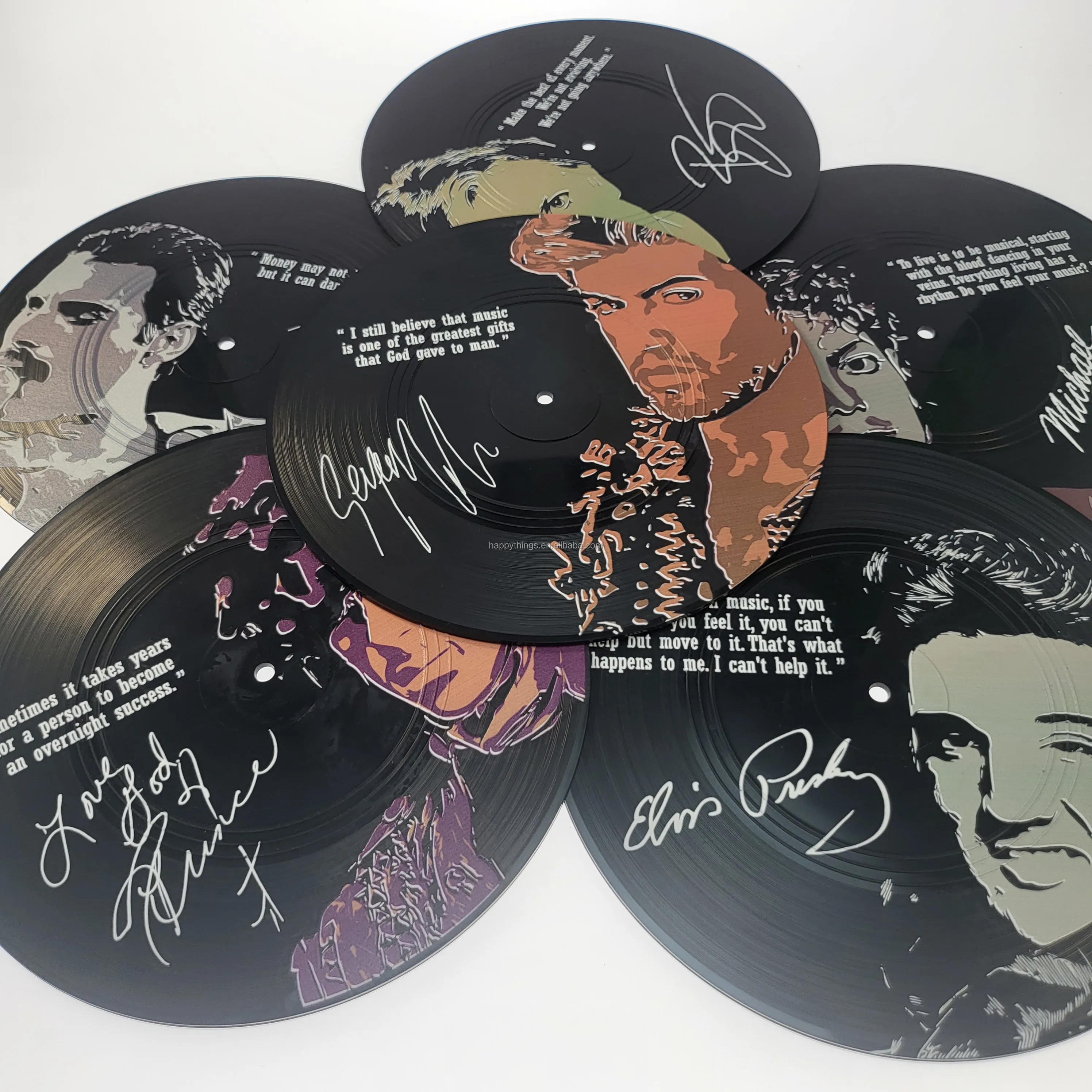 Причудливый Рождественский подарок, 6 шт., 7 дюймов, пластиковые виниловые салфетки для обеденного стола