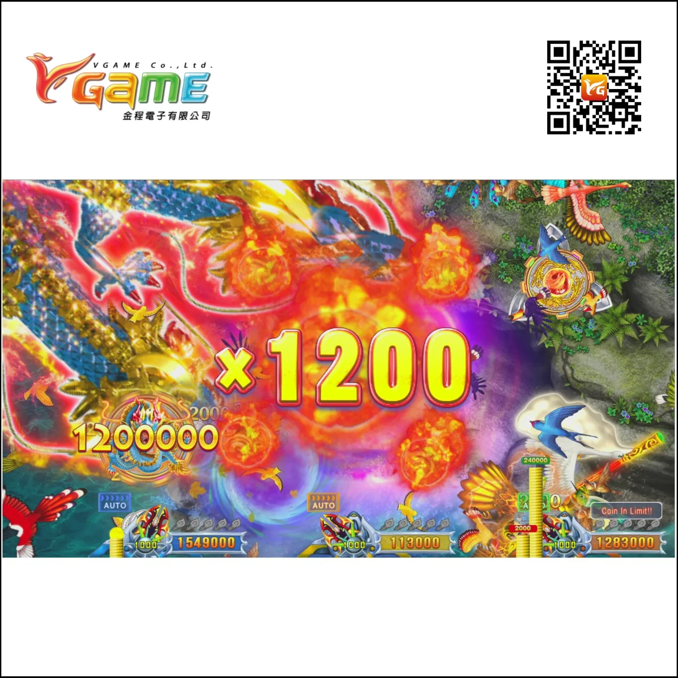 Support 3 Players Bill Acceptor - Birds Paradise 2 USA Game Board Kit Fish Table for Arcade Game Room