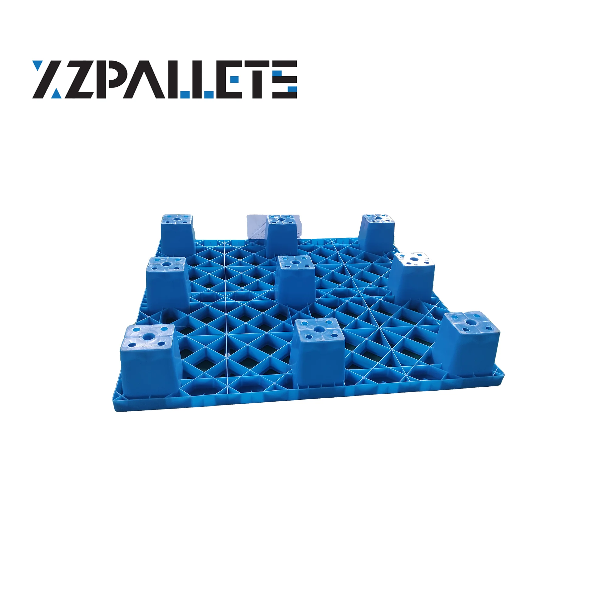 900*900Mm Plastic Pallet Manufacture Supplier for One Time Export Anti-slip Low Price HDPE Light Weight 9 Feets Pallet