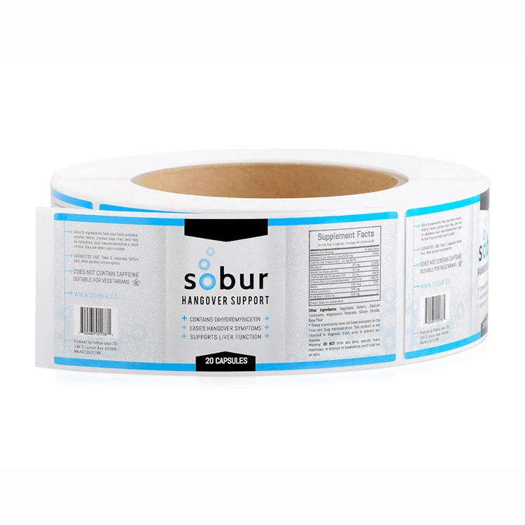 Custom Logo Sticker Self Adhesive High Quality Vinyl And Paper Sticker Label Printing For Product