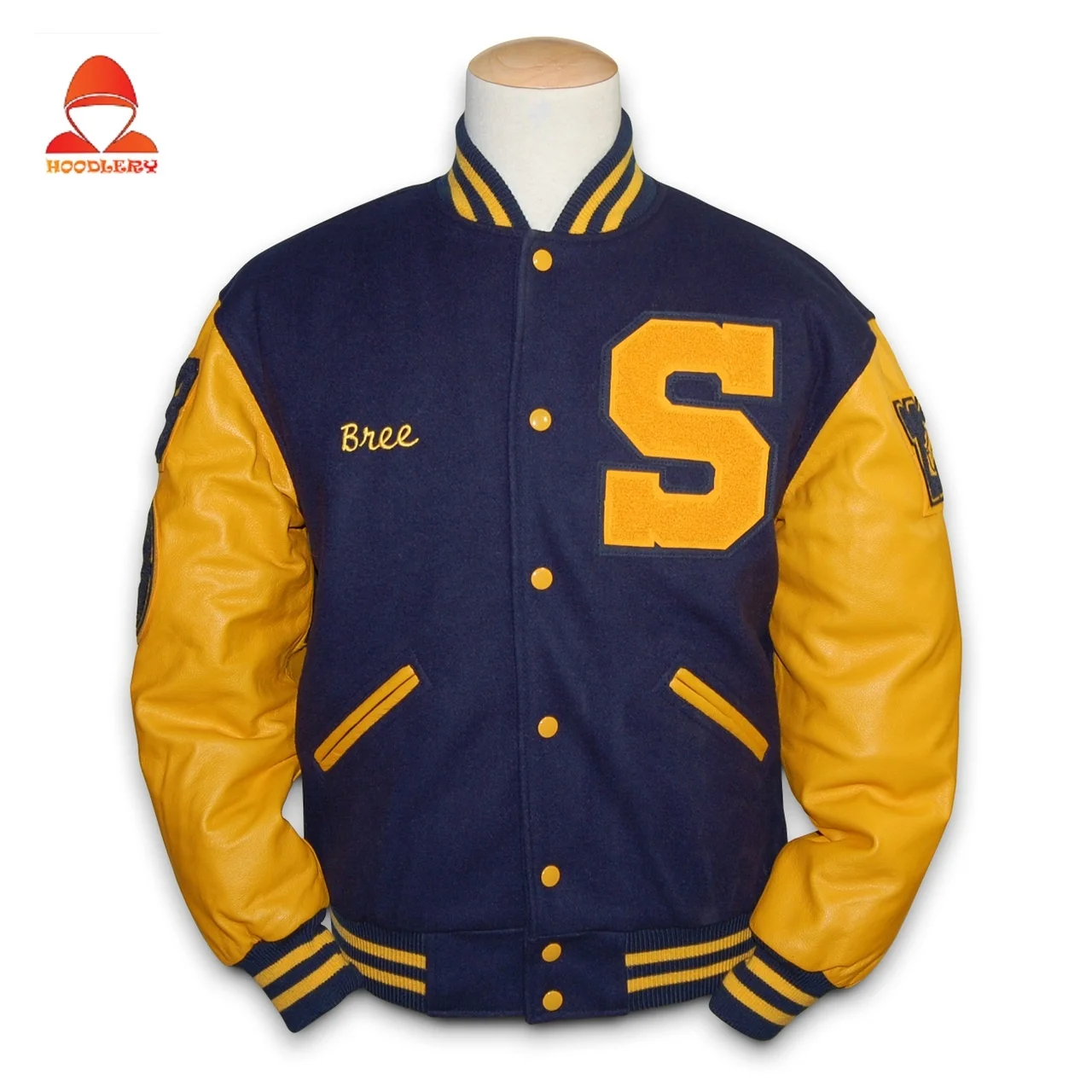 Мужская американский стиль Varsity Университетского колледжа бейсбольная куртка